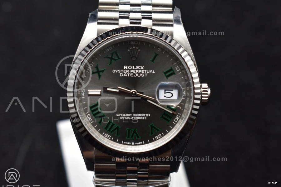 Edition Steel Best Dial Gray 36 126234 on 1:1 Green VR3235 Roman DateJust Clean Jubilee 904L Bracelet Markers 0510